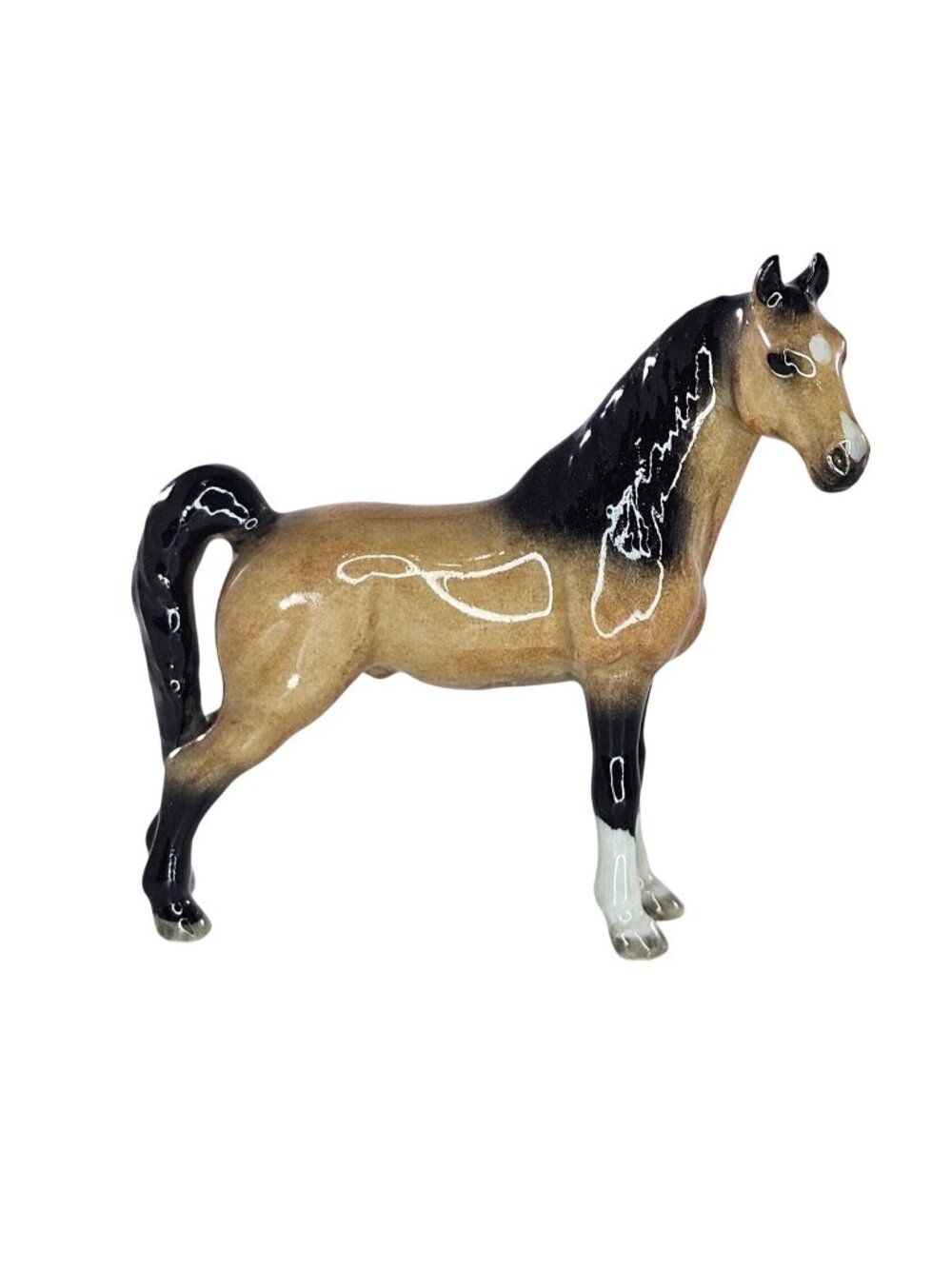 Northern Rose Tennessee Walker Buckskin Horse Miniature Figurine Porcelain
